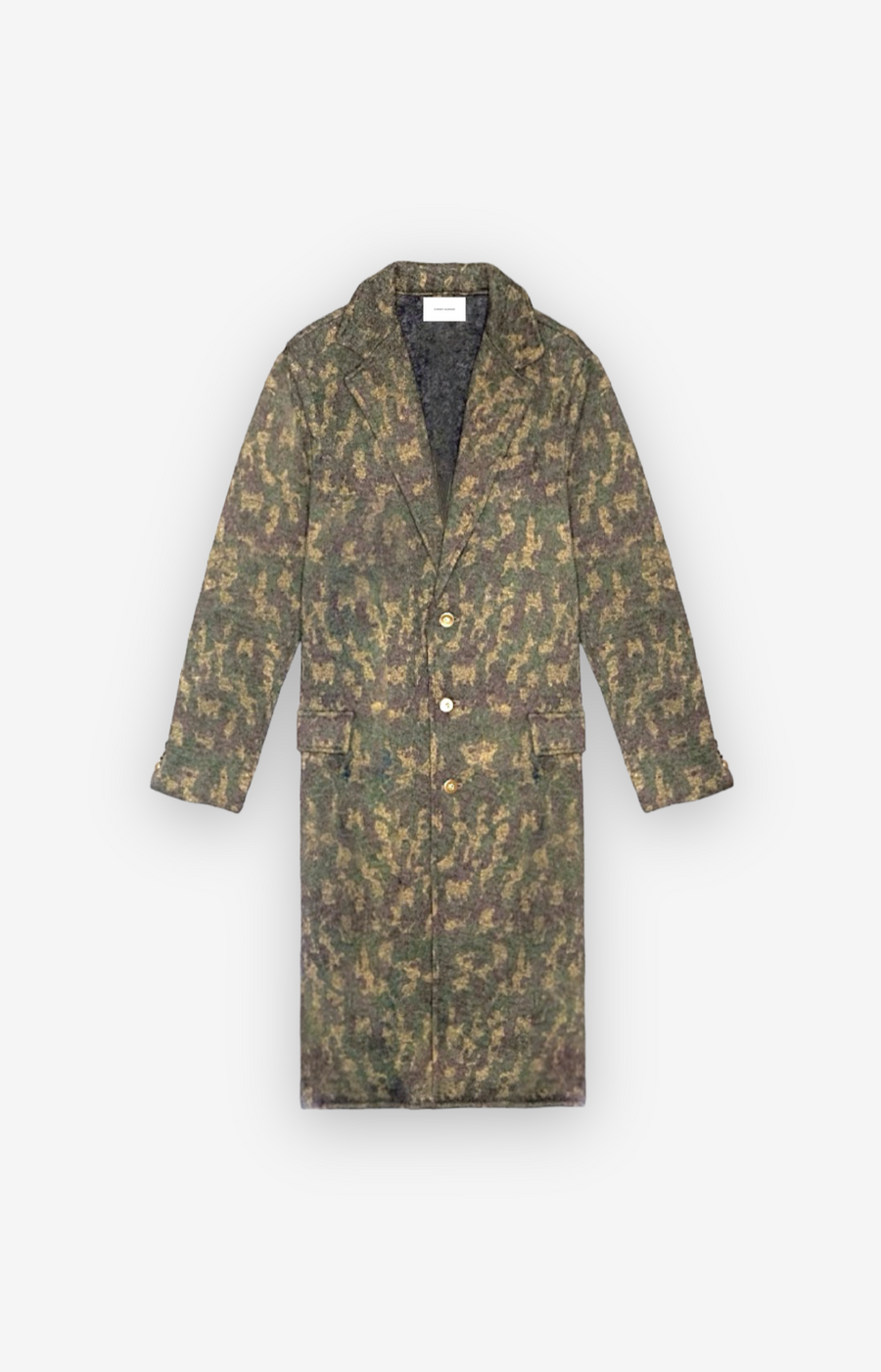 Camo Knit Coat